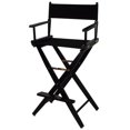 thumbnail image 5 of n Trails Extra-Wide Premium 30" Directors Chair Black Frame W/Black Color Cover, 5 of 9