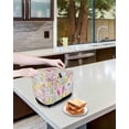 thumbnail image 3 of Happy Easter Toaster Cover 2 Slice, Small Kitchen Appliance Covers, Spring Bunny Colorful Eggs Flower Plaid Toaster Oven Cover with Loop, Bread Machine Cover Polyester Dust Cover Protection, 3 of 4