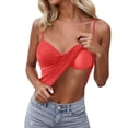 thumbnail image 4 of jiaxiM Built In Bra Tank Top Sleeveless Comfy Stretch Summer Tshirt Pilates Gym Activewear Wirefree Support Sleeping Undershirt, 4 of 8