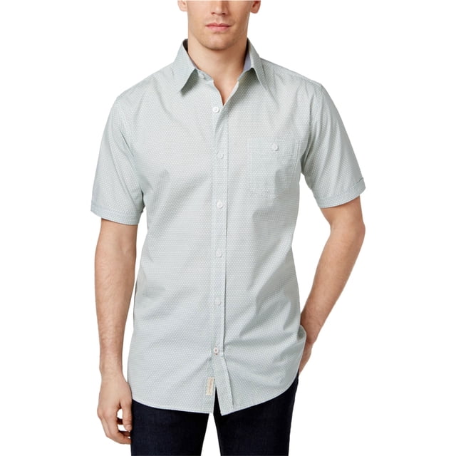 Camisa con botones resistente a la intemperie para hombre Diamonds In The Rough, verde, extragrande