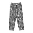 thumbnail image 6 of Uemuo Zebra Skin Pattern Women's Wide Leg Palazzo Lounge Pants with Pockets Light Weight Loose Comfy Casual Pajama Pants-Small, 6 of 9