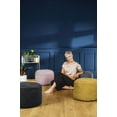 thumbnail image 2 of Gouchee Home Dotcom Alfa Round Black Pouf – Soft Velour Bean-Filled Ottoman for Living Room, Bedroom or Dorm, 2 of 6