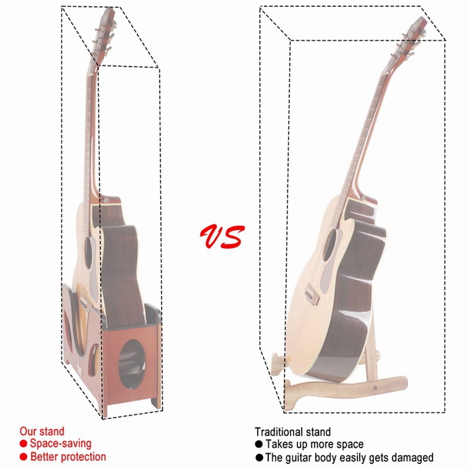 Guitar Stand, Folding Guitar Floor Stand, Adjustable Guitar Stand Musical Rack Holder Guitar Part