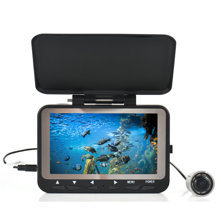 Goolrc 1200TVL Underwater Fishing Camera Fish Finder, 4.3'' LCD , Night  Vision, Ice Boat Fishing