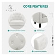 thumbnail image 4 of Emma Arm Chair by Naomi Home-Color:White, 4 of 10