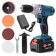 thumbnail image 1 of 800W 21V Máquina de pulido eléctrica multifuncional 2 en 1 Taladro portátil Máquina de pulido de mano Función de velocidad variable sin escalonamiento Mango desmontable para pulido y encerado de, 1 of 6