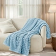 thumbnail image 2 of U by Bedsure Dream Blue Fleece Throw Blanket for Couch - Super Soft Cozy Blankets for Women, Girls, 50x60 inches, 2 of 6