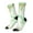 2 Black-2, variant on Green And Gold Abstract Marble Crew Socks for Men & Women, Breathable Casual Athletic Ankle Socks