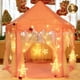 thumbnail image 2 of Tienda de campaña para niños, tienda de campaña con castillo de princesa, casa de juegos interior para niños, casa de juegos grande para niñas con luces LED de colores, 2 of 7
