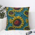 thumbnail image 4 of Pofeuu Sunflowers Print Double-sided plush pillowcase Square Throw Pillow Covers Pillows Cover for Living Room Bedroom Sofa Couch Cushion Cover（No pillow core）-24"x24", 4 of 7