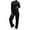 #1_Black, variant on Women Lounge Set 2 Piece Loungewear Matching Sweatsuit Fall Casual Crewneck Tracksuit Workout Sweatpants Wide Leg Pants Comfy Athletic Outfit Soft Stretchy Cozy Homewear Set 2025 Trendy