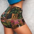 thumbnail image 4 of Sikiie Dog On Floral Couch Workout Shorts Women Scrunch Butt Gym Shorts Seamless High Waist Tummy Control Yoga Biker Athletic Shorts-Large, 4 of 8