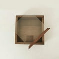 thumbnail image 3 of Black Walnut Solid Wood Glass Cover Display Case Transparent Organizer Boxes Dustproof Sundries Dresser Display Box, 3 of 5