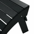 thumbnail image 2 of Outdoor Adirondack Chair Folding Ottoman, Black, 2 of 10