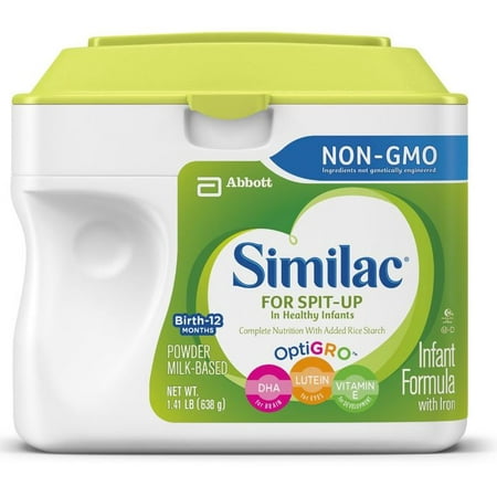 Similac For Spit-Up NON-GMO Infant Formula with Iron, Powder, 1.41 lb