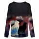 thumbnail image 4 of Camisas y blusas 3/4 para mujer, camiseta de verano para mujer, cuello redondo, estampado de flores, tops sueltos, camisetas de manga corta para niña Fridja  hkj2923, 4 of 5