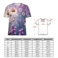 thumbnail image 2 of Lavender Women T-Shirt Classic O Neck T-Shirts Short-Sleeve Trendy Animal Print Design Tshirt Casual Clothing, 2 of 5