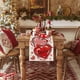 thumbnail image 5 of Camino de mesa de San Valentín, mantel supersuave para catering, bodas, cocinas, fiestas, vacaciones, picnics, decoración del hogar, 13 x 72 pulgadas de largo, textura romántica con corazón artístico,, 5 of 6