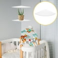 thumbnail image 5 of XYCCA 3Pcs Triangle Ventilateur en Forme de Rack: Flottant Suspendu Étagères d'Angle - Quart Rond Étagères de Stockage Mur d'Affichage en Bois Blanc-0628, 5 of 5