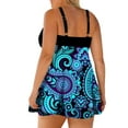 thumbnail image 3 of Gvmfive Women Plus Size Two Pieces Bathing Suit Gradient Print Tankini Top with Boyshorts Swimsuit Swimwear, 3 of 7