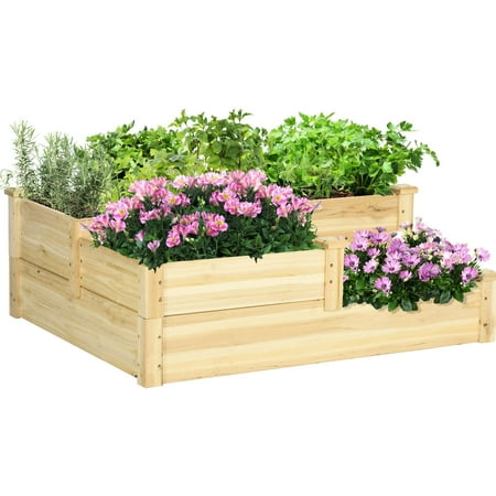 Three - Compartment Layout | Great for Organizing Different Plants in an Outdoor Setting | Add an Accent to Your Asphalt Area