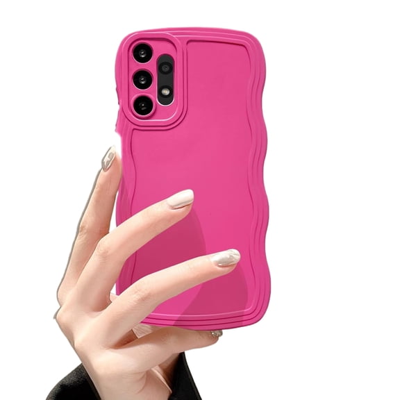 Samsung Galaxy A13 5G Case, Cute Wave Frame Slim Shockproof Silicone Cover