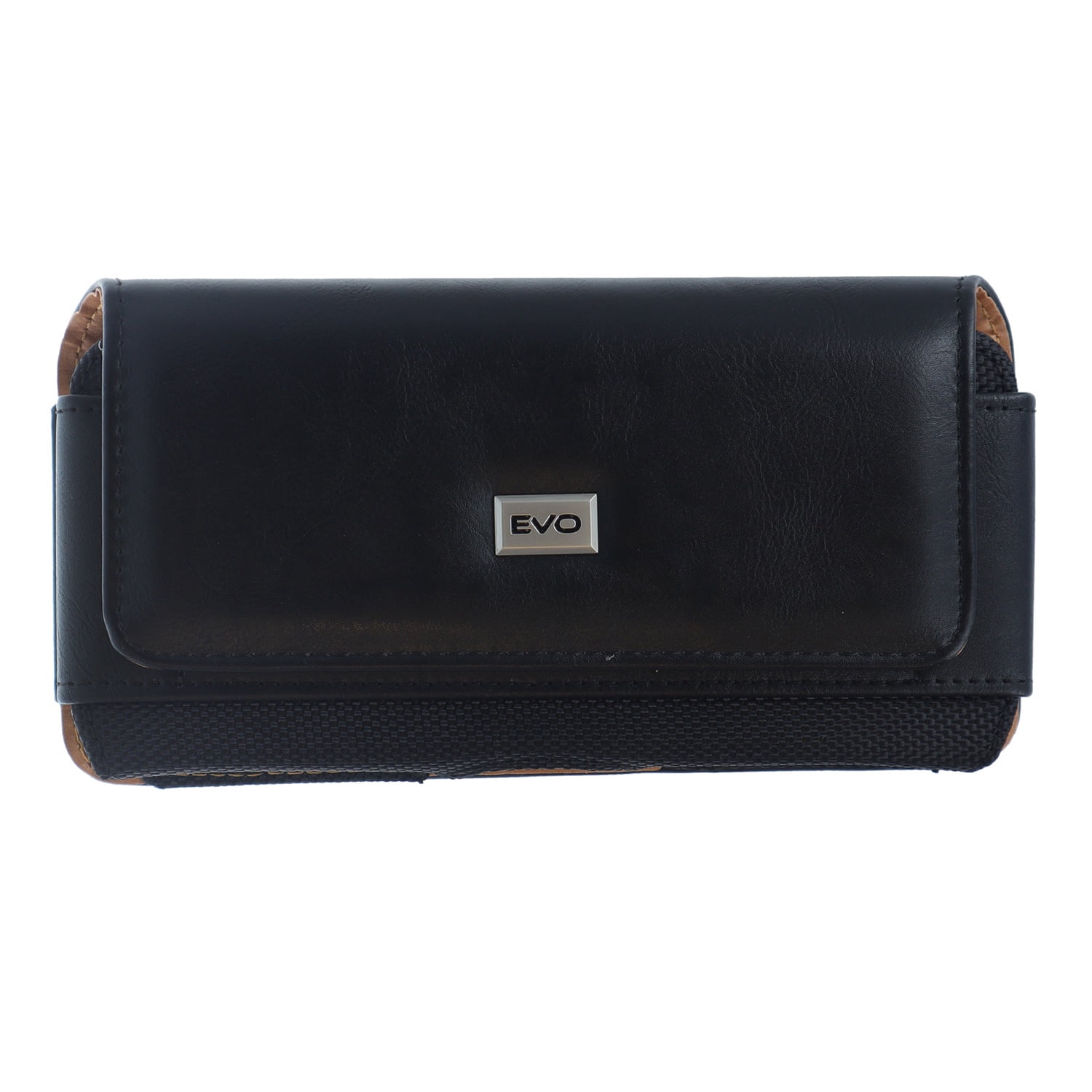 EVO 5.5 Inch Textured Leather Belt Pouch Horizontal Design -