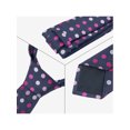 thumbnail image 4 of INSPIRE CHIC Men's Necktie Sets Polka Dot Ties with Matching Pocket Square Tie for Wedding Business Navy Blue, 4 of 5