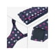 thumbnail image 4 of Conjuntos de corbatas para hombres INSPIRE CHIC, corbatas de lunares con pañuelo a juego para bodas y negocios, azul marino, 4 of 5