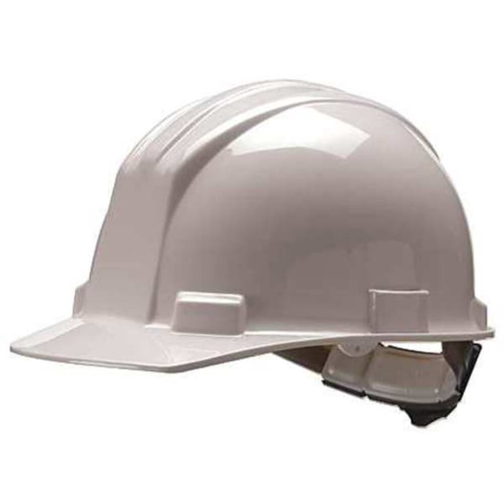 Hard Hat, S61, Polyethylene, 4 Point Ratchet, Type 1, Class E, White 61WHR