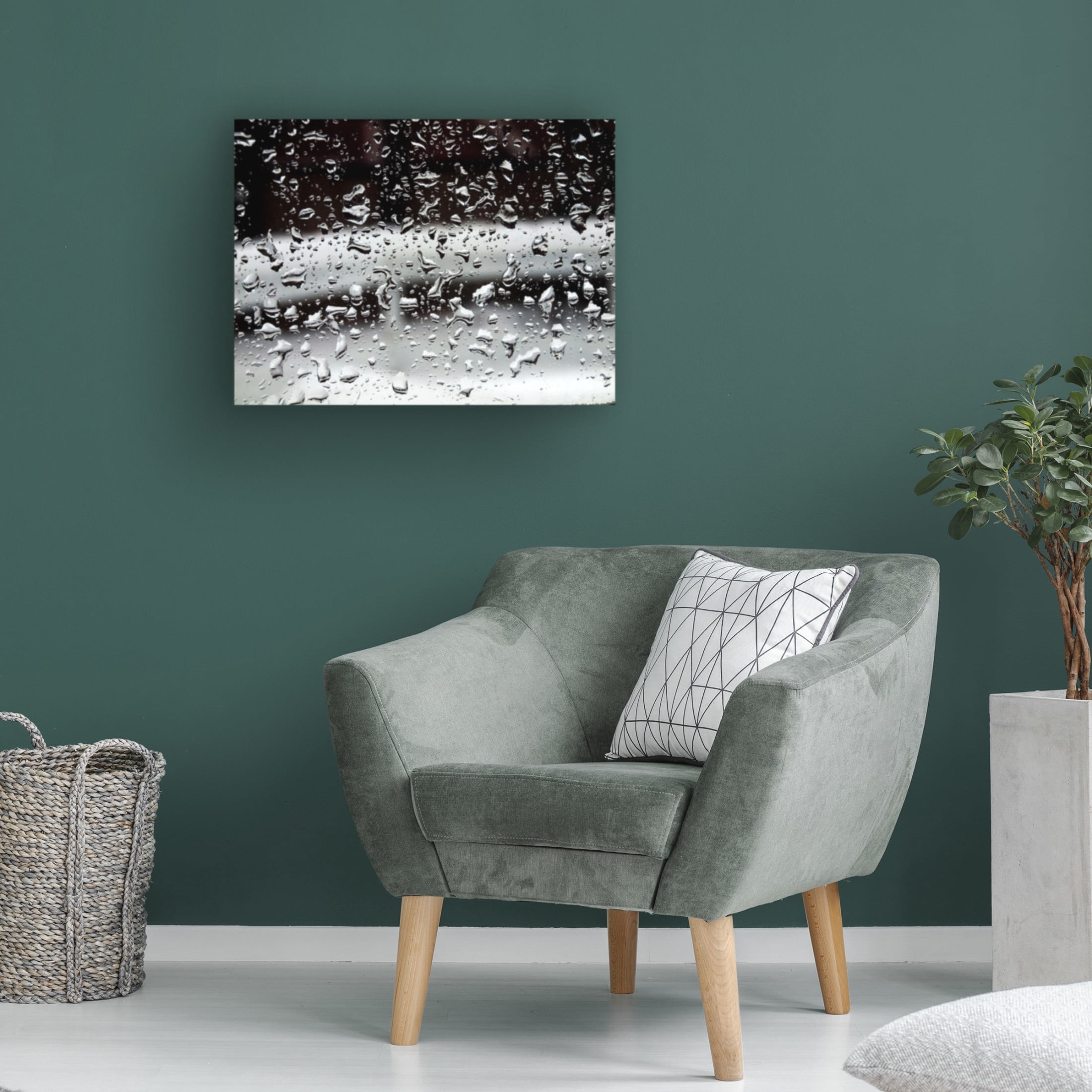 Canvas Wall Art - Clive Branson 'Wet Window' Wall Art for Living Room, Bedroom, or Office Décor by Trademark Fine Art - 19 x 14 Inches