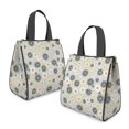 thumbnail image 2 of Daisy Pioneer Flower and Gray Daisies Insulated Lunch Bag for Women Men, Large Portable Soft Cooler Tote, Thermal Food Storage Bag with Pearl Cotton, 8.66L, 8.75"x5.75"x9.5", 2 of 6