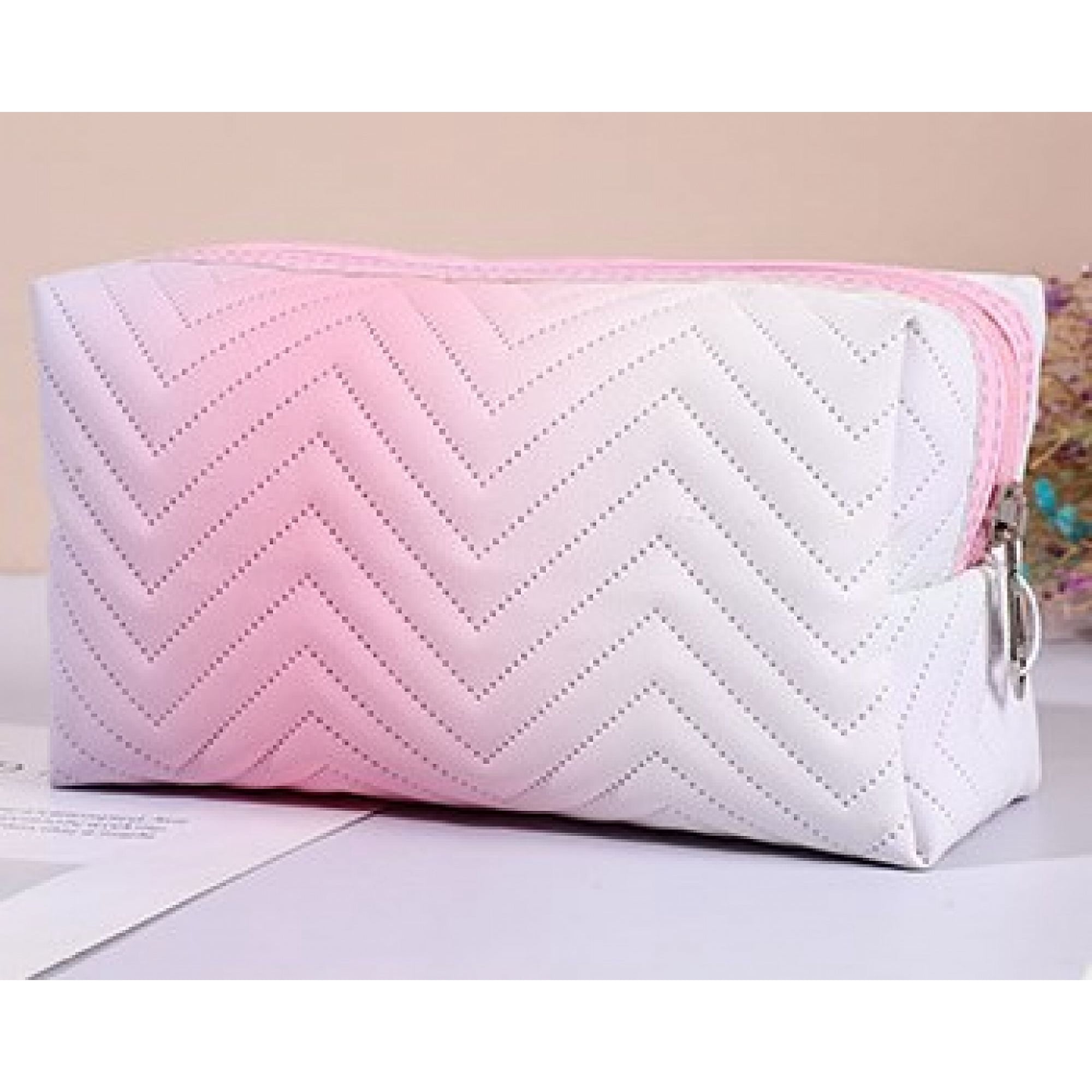 Large Zipper Makeup Bag, Travel Toiletry Bag, Waterproof Makeup