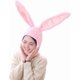 thumbnail image 1 of Gorro de disfraz, divertido, con orejas de conejo, capucha para mujer, regalo de Navidad, 1 of 4