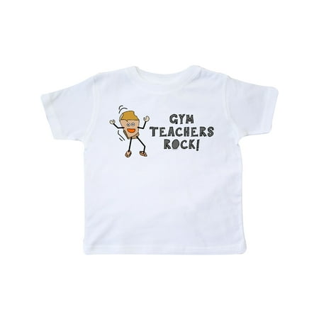 

Inktastic Gym Teachers Rock Gift Toddler Boy or Toddler Girl T-Shirt