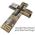 thumbnail image 5 of Urbalabs Bible Verses Religious Faith Hope Love Wall Decor 18 Christian Wall Cross Decor Marriage Gifts Scripture Inspirational Quotes Wall Art Crossword Biblical Gifts, 5 of 7