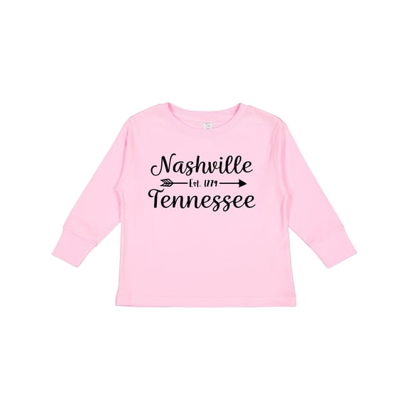 Inktastic Nashville Tennessee Est.1779 Boys or Girls Long Sleeve Toddler T-Shirt