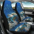 thumbnail image 4 of Xoenoiee Sea Turtle Print Front Seat Covers for Car 2 Pack, Vehicle Seat Protector Car Seat Cushion, Universal Fit, Car Interior Seat Covers for Truck Van SUV, Car Seat Covers, 4 of 6
