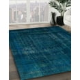 thumbnail image 2 of Ahgly Company Indoor Rectangle Abstract Teal Green Persian Area Rugs, 8' x 10', 2 of 6