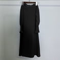 thumbnail image 6 of Girls Muslim Long Sleeve Dress Ramadan Abaya with Hijab Prayer Clothes Kaftan Dress Robe Size 3-12 Years, 6 of 7
