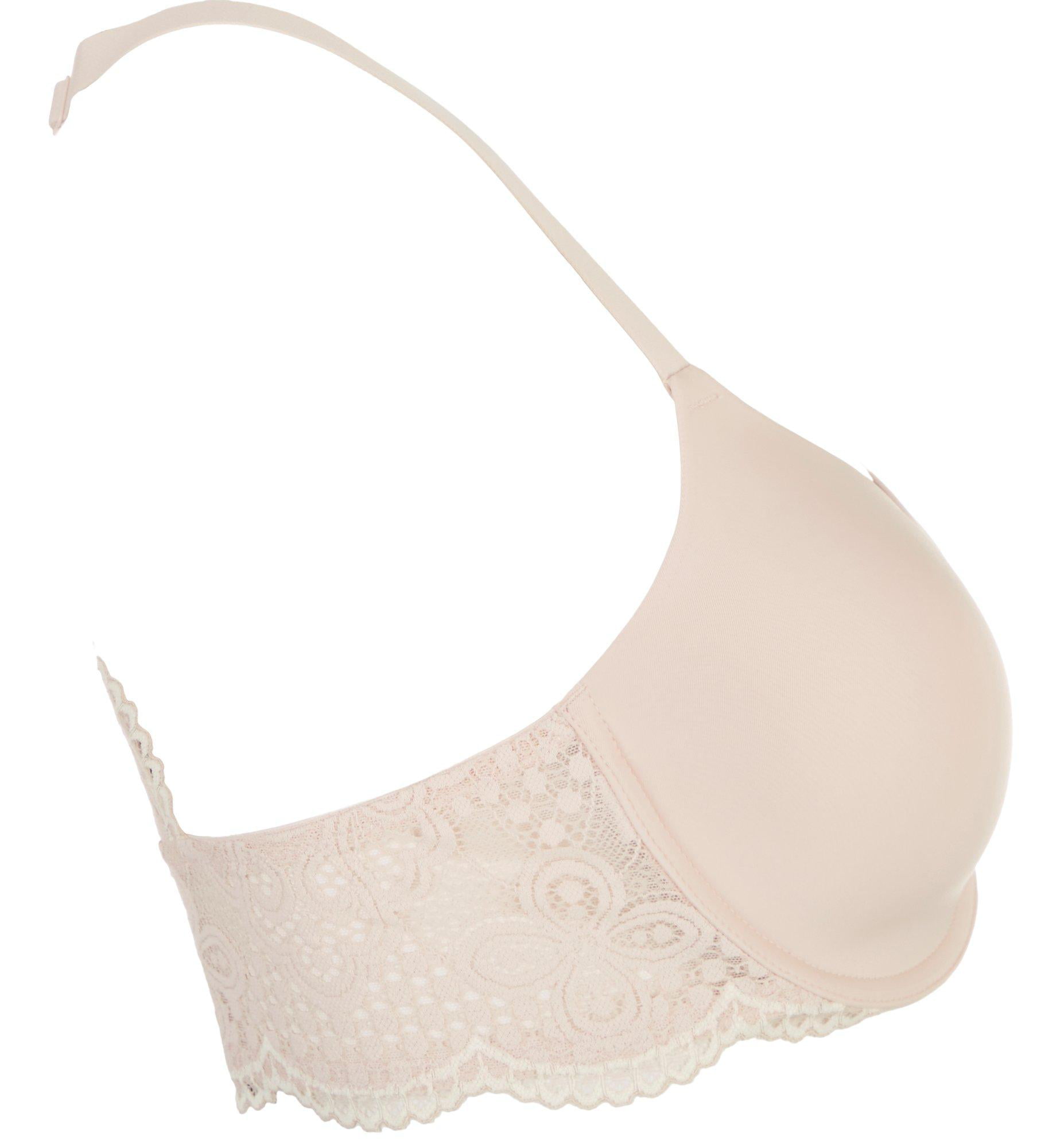 Maidenform Womens Pure Genius T-Back Bra with Lace - Best-Seller, 36B 