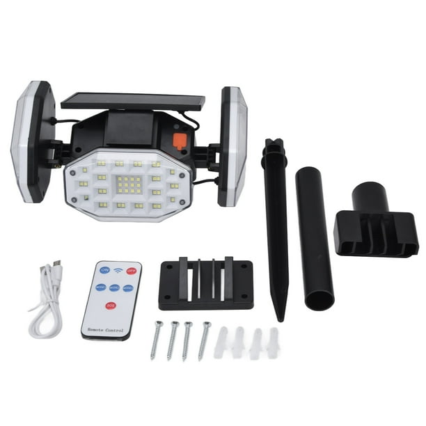 Lámpara de pared solar para patio al aire libre,Lámpara de pared solar 164 luces solares de pared Luz de pared LED Características mejoradas Jadeshay A