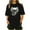 Black, variant on Tnhcen Plus Size Women's Graphic Print Short Sleeve Crewneck Summer Top - Loose Fit S-5XL Casual Statement Essential