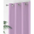 thumbnail image 2 of Solid Light Thermal Insulated Blackout Curtains for Bedroom 96 Length Purple Room Darkening Curtain 1 Panel Grommet Window Curtain Drape for Living Room Nursery Room, 2 of 7