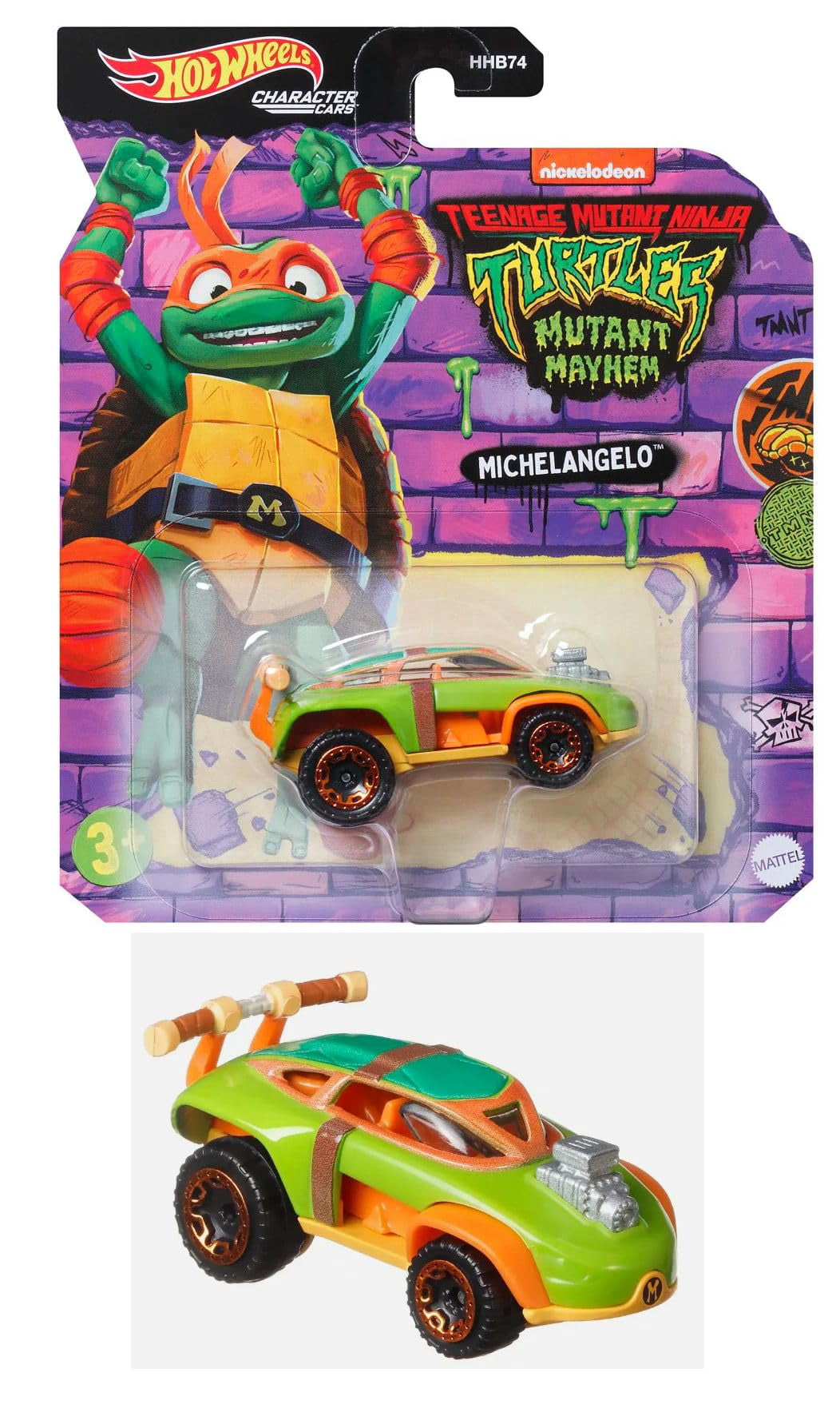 Hot Wheels, Character Cars, TMNT Mutant Mayhem 4 Pack - Walmart.com
