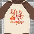 thumbnail image 4 of Inktastic Life's Better Campfire Girls Long Sleeve Baby Bodysuit, 4 of 5