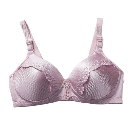 Sngxgn Women s Comfort Wireless  Seamless Cooling T-Shirt Bra(Rose Gold 36)