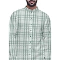 thumbnail image 4 of Atasi Cotton Slub Printed Fashion For Men Asymmetric Button Down Kurta For Men, 4 of 5