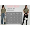 thumbnail image 7 of MOYIKO Womens Button Down Shirts Short Sleeve Shirt Collared Casual Work Blouses Summer Tops with Pockets, 7 of 7