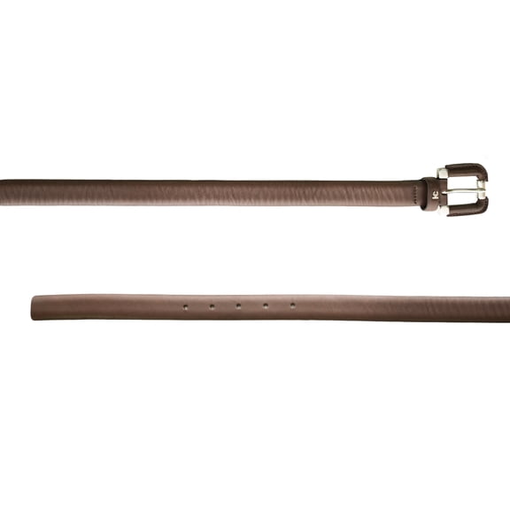 Belstaff Women's Leather Double Replica Belt 80cm Black Brown